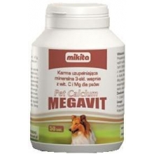 MIKITA Megavit Pet Calcium, 50tab