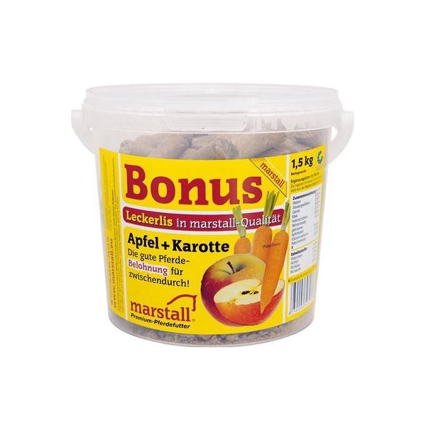 MARSTALL Bonus Smakołyki APFEL+KAROTTE, 1,5kg