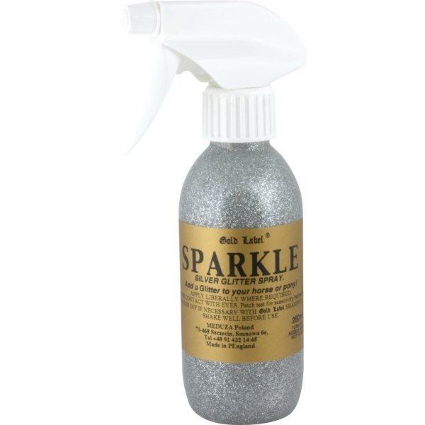 Spray Sparkle ze srebrnym brokatem, 250g Gold Label