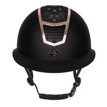 Kask jeździecki Quantinum Chic Rosegold W-V czarny Fair Play