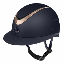 Kask jeździecki Apoleus W-V granatowy rosegold Fair Play