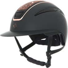 Kask jeździecki Elite Polo, różowe złoto, Covalliero
