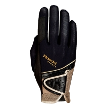 Rękawiczki jeździeckie letnie Madrid Roeckl 3301-249 k091 black/gold