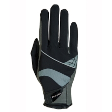 Rękawiczki jeździeckie letnie Montreal Roeckl 3301-273 k079 black/grey