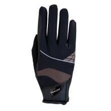 Rękawiczki jeździeckie letnie Montreal Roeckl 3301-273 k079 black/mocha