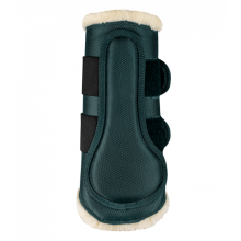 Ochraniacze z futerkiem fir green/nature Comfort Dressage Waldhausen.