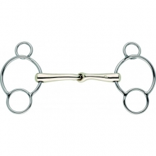 SPRENGER Wędzidło wielokrążek łamany, anatomiczny SENSOGAN, 18mm