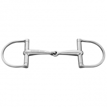 Wędzidło Sprenger oliwkowe D-Ring pojedynczo łamane, stal nierdzewna, 16mm