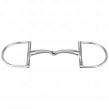 Wędzidło oliwkowe D-ring Sprenger SATINOX, 14mm, stal nierdzewna