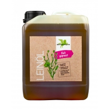 Olej lniany, tłoczony na zimno 5000 ml