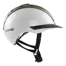 Kask jeździecki Casco Mistrall 2 white-olive structure​​​​​​​