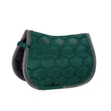 Czaprak Glossy Wave Contrast shetty racinggreen/grey z ozdobnym sznureczkiem Eskadron, Kolekcja Core