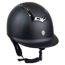 Kask Genius Gun Smoke czarny Horsenjoy