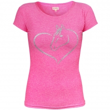 Koszulka "Horse in my heart" różowa Horsenjoy