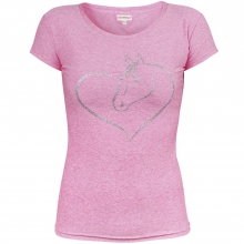 Koszulka "Horse in my heart" fioletowa Horsenjoy