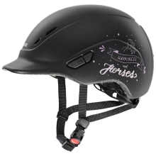 Kask jeździecki kidoxx Happyhorse black mat Uvex
