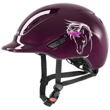 Kask jeździecki Kidoxx Flower bordo Uvex