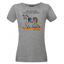 Perfect Horse T-shirt damski Cartoon "Streczing"