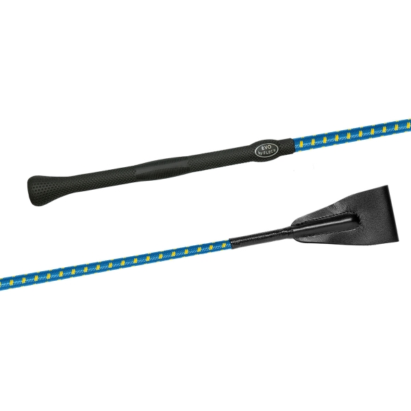 Bat jeździecki Fleck Nylon EVO grip azur-yellow