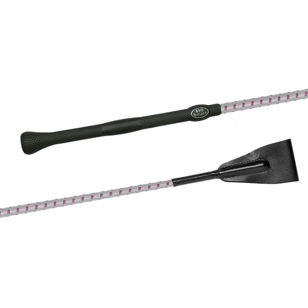 Bat jeździecki Fleck Nylon EVO grip silver grey-blackberry