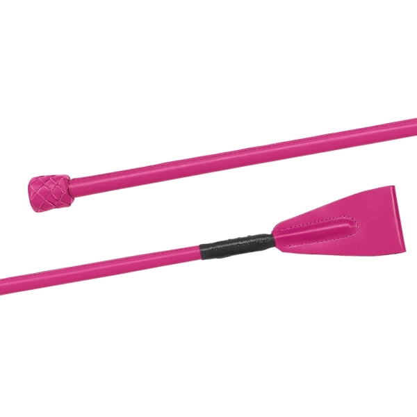 Bat jeździecki Fleck skokowy skórzany pink 60cm