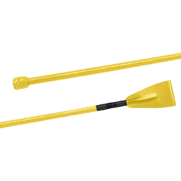 Bat jeździecki Fleck skokowy skórzany yellow 60cm