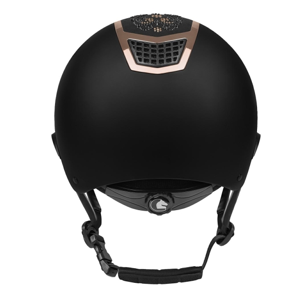 Kask jeździecki Quantinum Chic Rosegold W-V czarny Fair Play