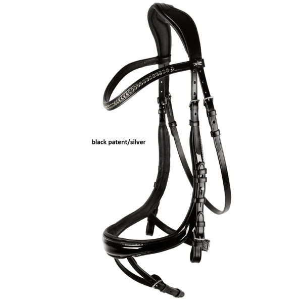 Ogłowie anatomiczne Equitus Beta black/ patent/silver SCHOCKEMOHLE 24h!