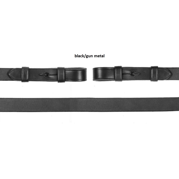 Wodze skórzane gładkie black/silver  Schockemohle