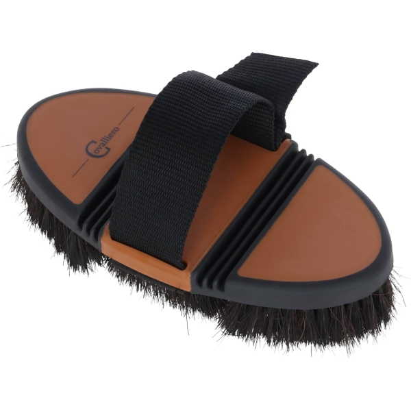 Szczotka Flex HorseHair 2K, brązowy/czarny, 18,5 cm, Covalliero