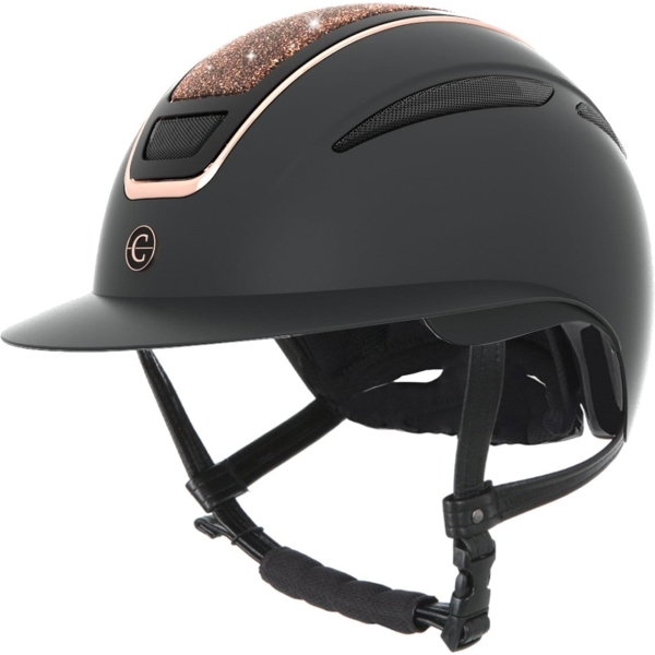 Kask jeździecki Elite Polo, różowe złoto, Covalliero