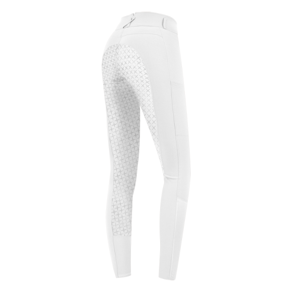Bryczesy damskie Micro Sport Silicone High Waist white ELT