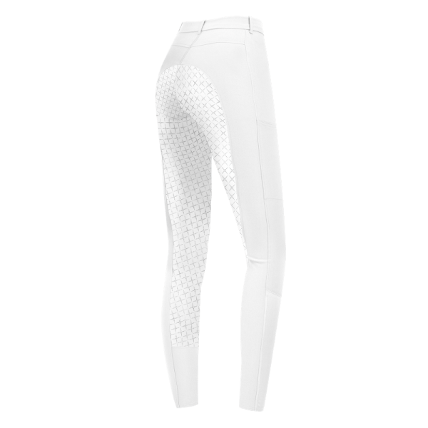 Bryczesy młodzieżowe Micro Sport Silicone white ELT