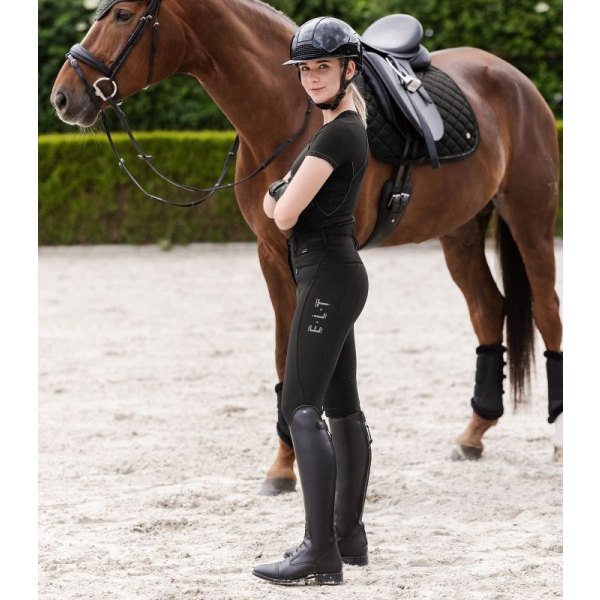 Bryczesy damskie Mathilda Glam High Waist black Elt
