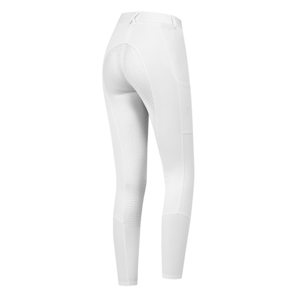 Bryczesy młodzieżowe Essential Silicone white ELT