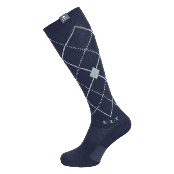 Podkolanówki Argyle deepblue/stone blue Elt