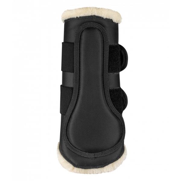 Ochraniacze z futerkiem black/nature Comfort Dressage Waldhausen.