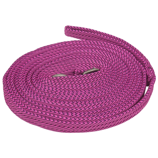 Lonża Stripe York różowa