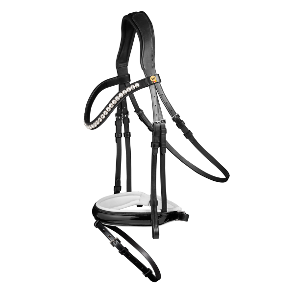 WALDHAUSEN Ogłowie Timeless black/white S-LINE