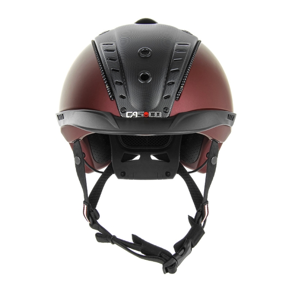 Kask jeździecki Casco Mistrall 2 darkred-blk structure