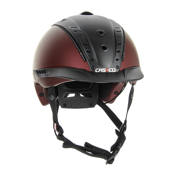 Kask jeździecki Casco Mistrall 2 darkred-blk structure