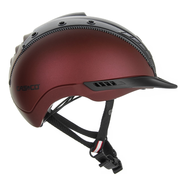 Kask jeździecki Casco Mistrall 2 darkred-blk structure