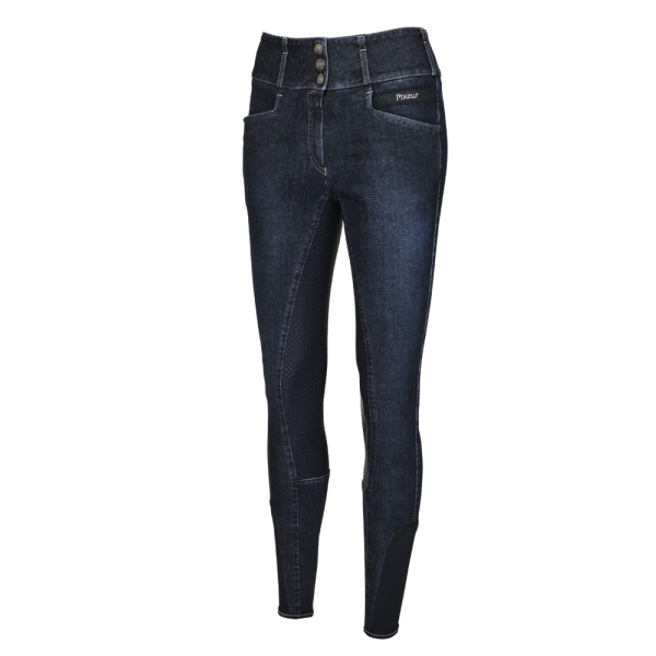 Bryczesy Pikeur Candela Jeans Grip denim blue damskie, Kolekcja Standard