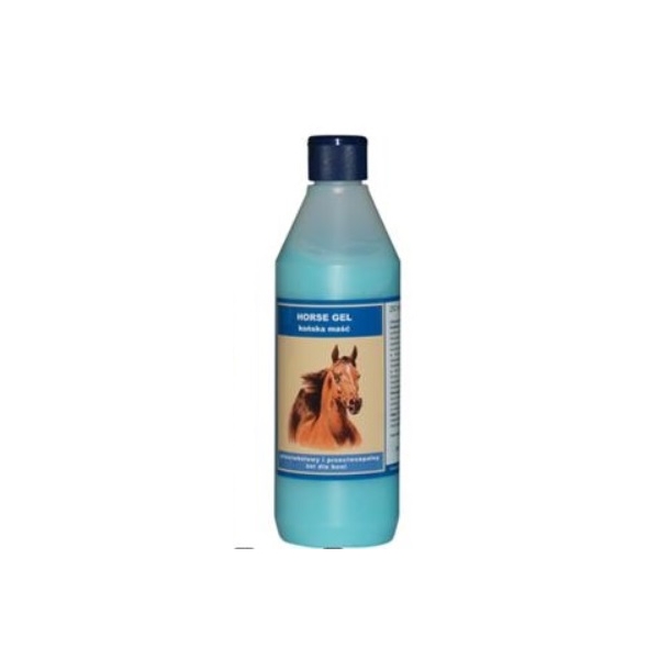 Horse Gel - Eclipse Blue, rozgrzewający żel dla koni do likwidacji obrzęków, 500ml