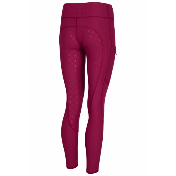 Legginsy jeździeckie damskie Pro Riding Tight berryfusion, Kolekcja REFLEXX FANATICS Eskadron 24H!