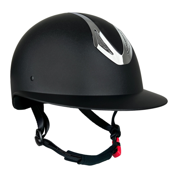 Kask jeździecki Amethyst Shiny Silver York