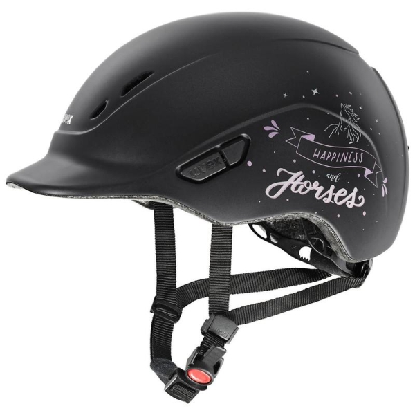 Kask jeździecki kidoxx Happyhorse black mat Uvex