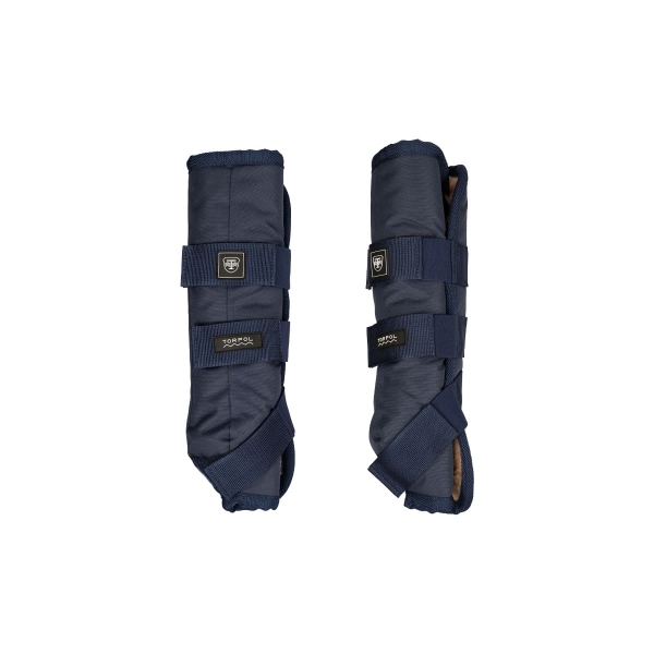 Ochraniacze stajenne Nelson, przody, navy Kolekcja Standard